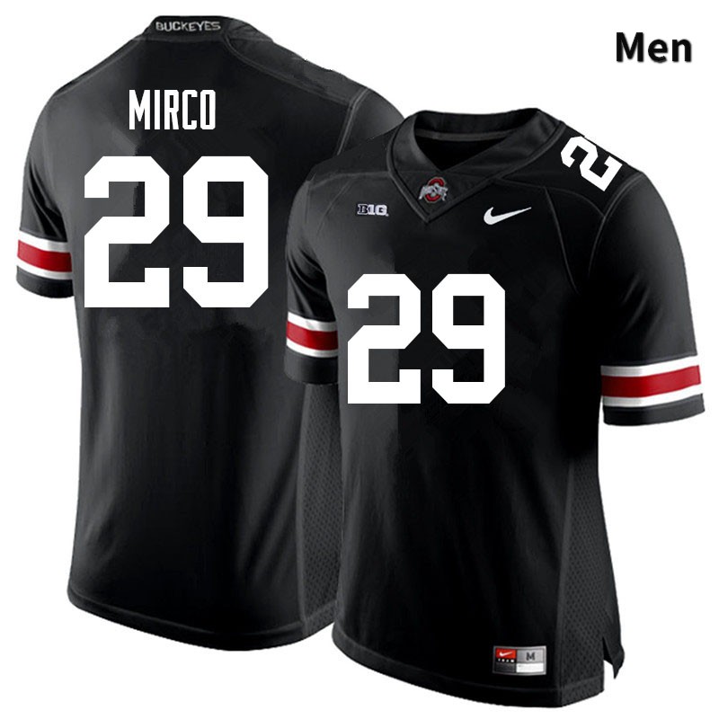 Ohio State Buckeyes Jesse Mirco Men's #29 Black Authentic Stitched College Football Jersey